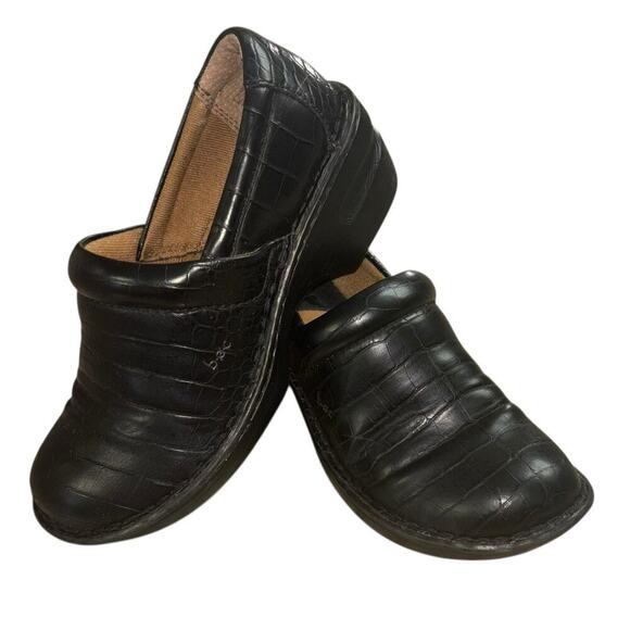 B.O.C Black Slip On Comfort Work Shoes Women’s 7.5 Nursing Closed Toe Mule Clogs - Picture 1 of 13